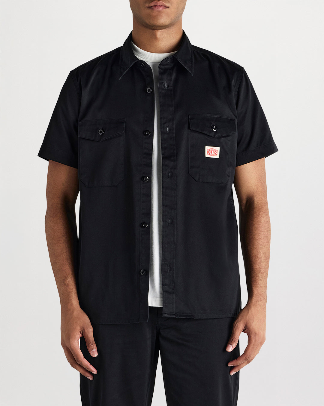 Shirts | Deus Ex Machina | Service Ss Shirt - Black – Deus Ex