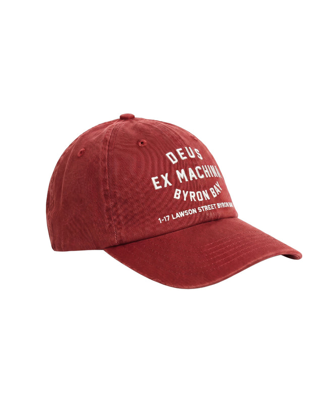 Byron Bay Address Dad Cap - Lava Falls Red