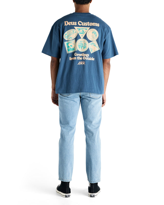 Greetings Tee - Indian Teal