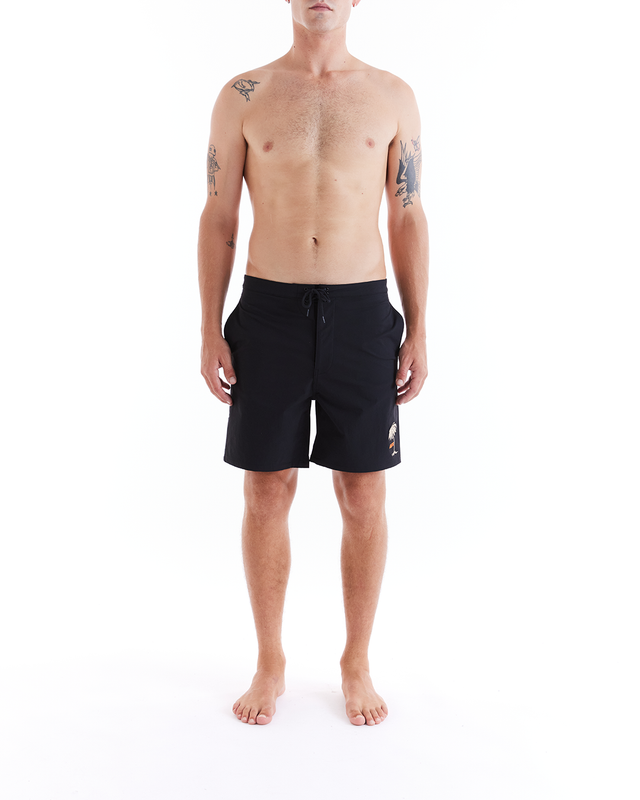 Tropical Boardshort - Black