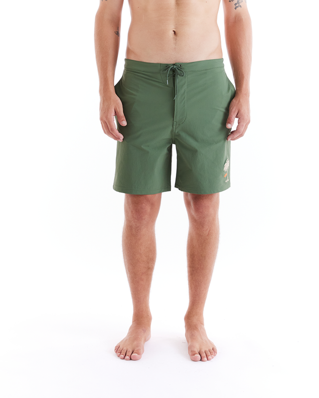 Tropical Boardshort - Pine