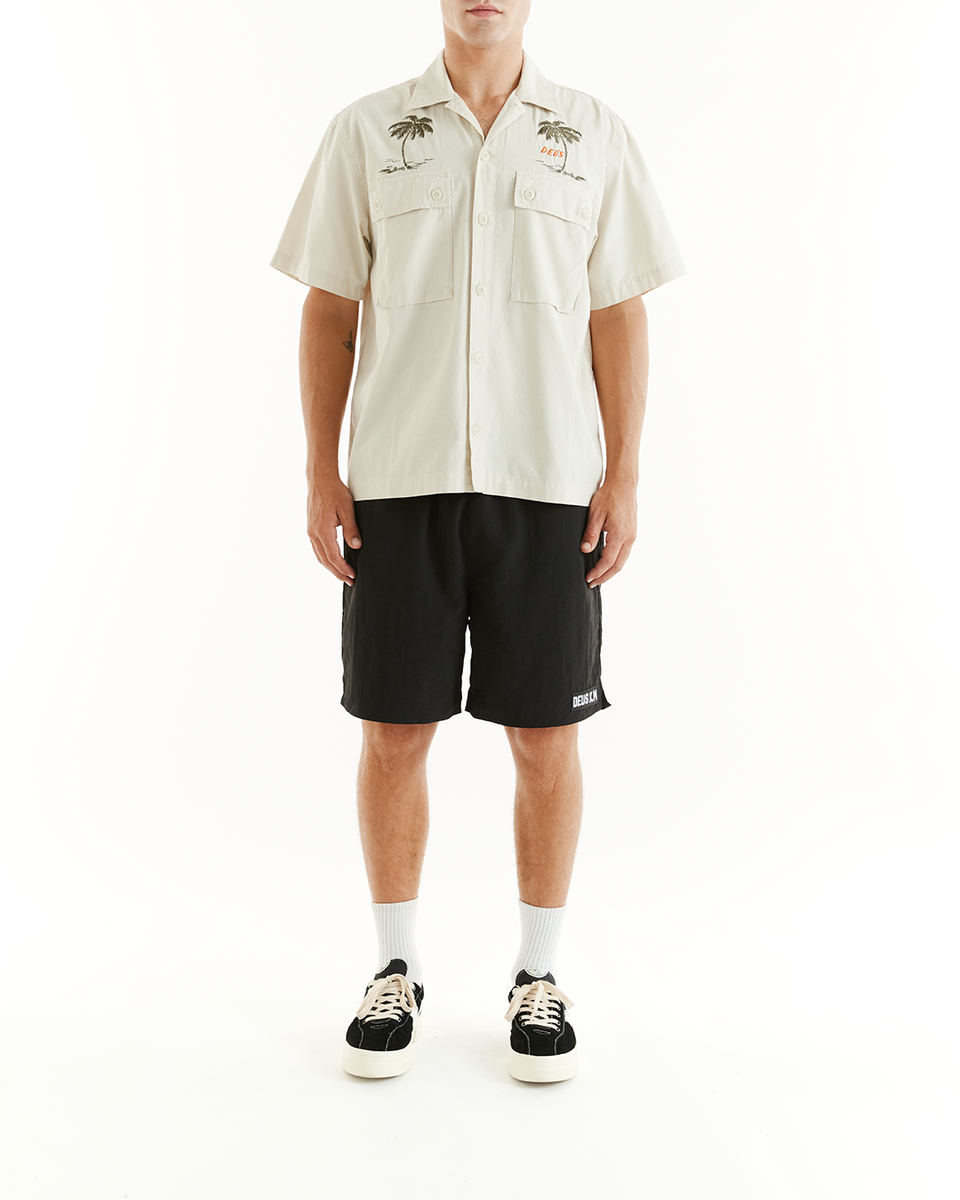 Stranded Fatigue Shirt - Dirty White – Deus Ex Machina Australia