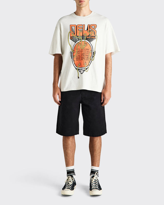 Plug And Play Tee - Light Grey Marle