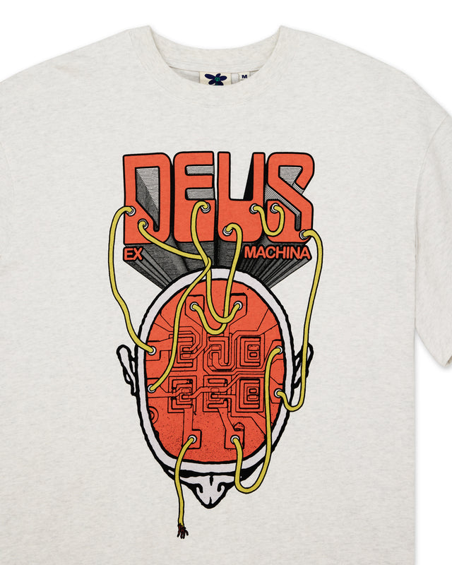 Plug And Play Tee - Light Grey Marle