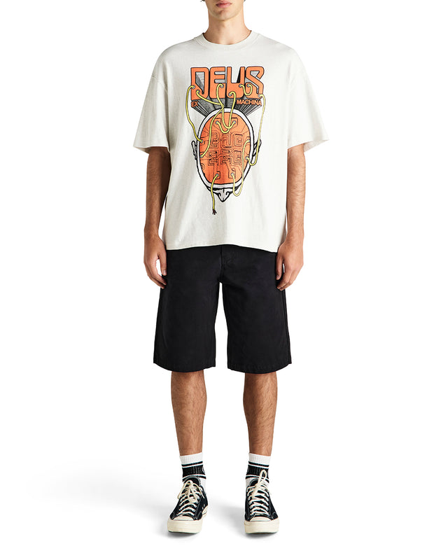 Plug And Play Tee - Light Grey Marle