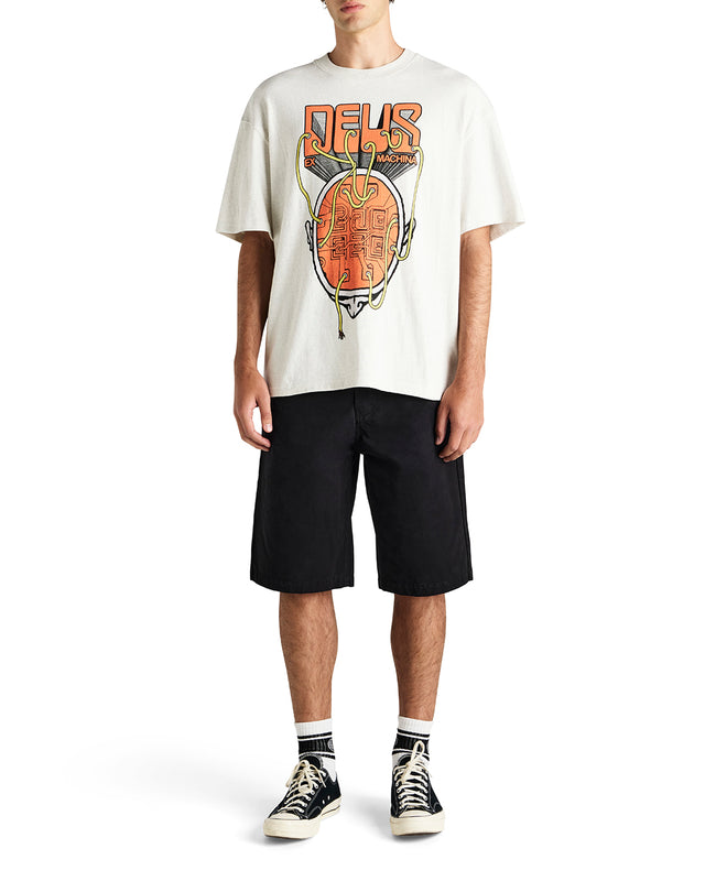 Plug And Play Tee - Light Grey Marle