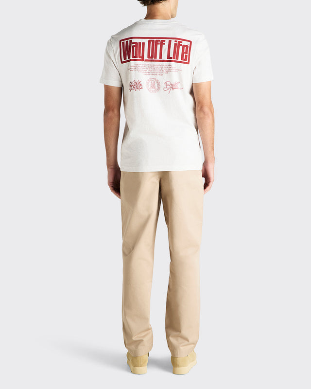 Hyperdrive Tee - Light Grey Marle