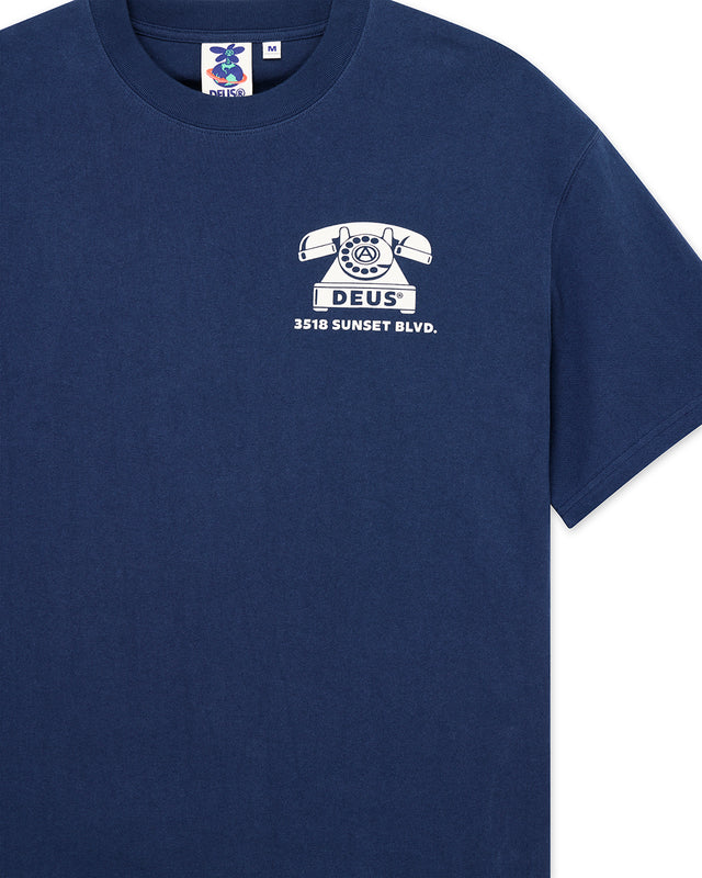 Dialtone Tee - Dark Denim