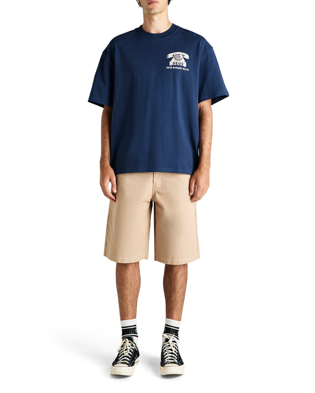 Dialtone Tee - Dark Denim