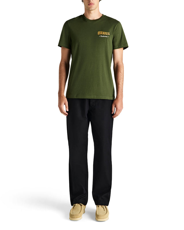 Hank Reverse Twill Pant - Black