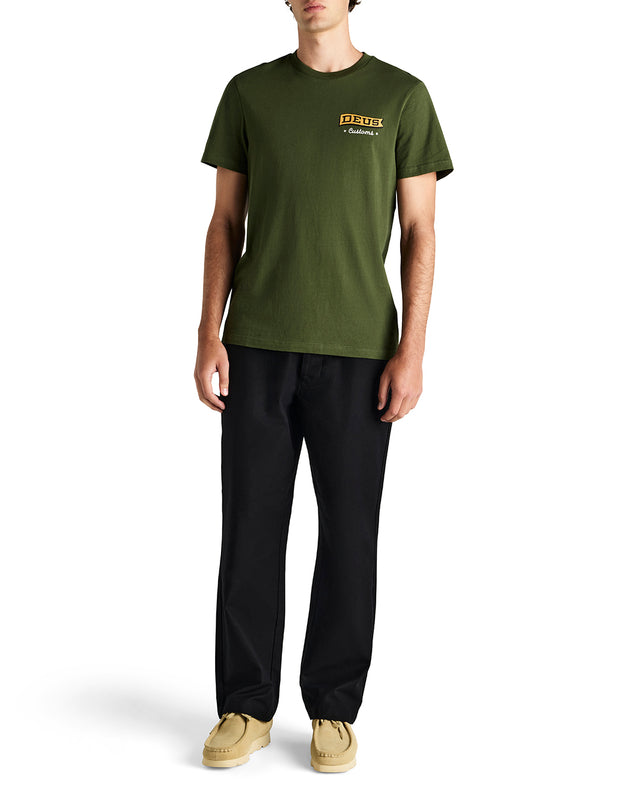 Hank Reverse Twill Pant - Black