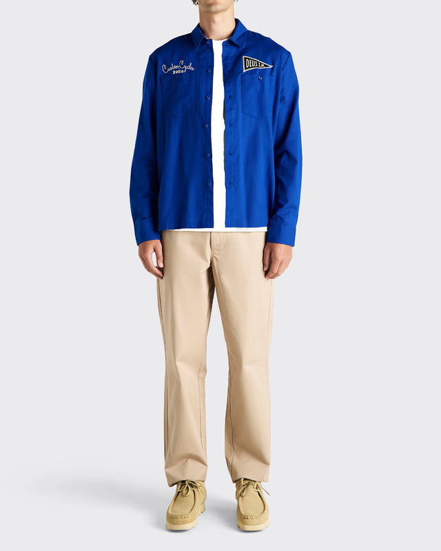 Forecourt Ls Shirt - Classic Blue