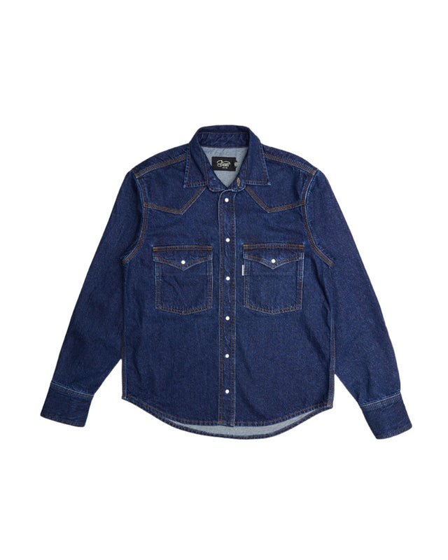 Western Denim Shirt - Blue