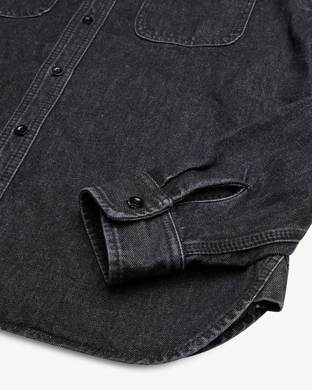 Boston Denim Shirt - Washed Black