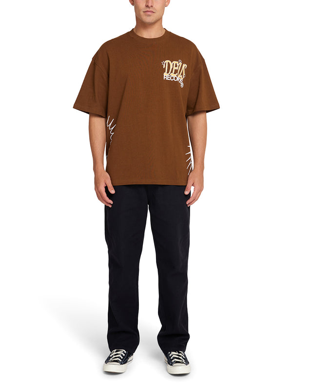 Shimmer Tee - Toffee Brown