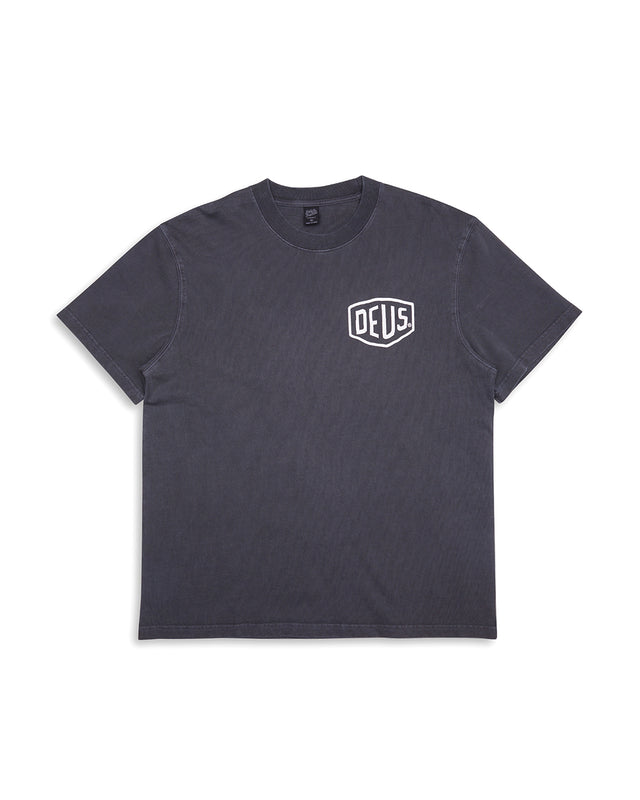Garment Dyed Shield Tee - Anthracite