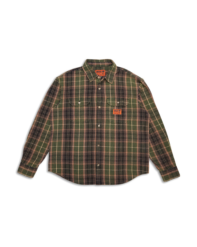 Too Busy To Work Shirt - Green Check