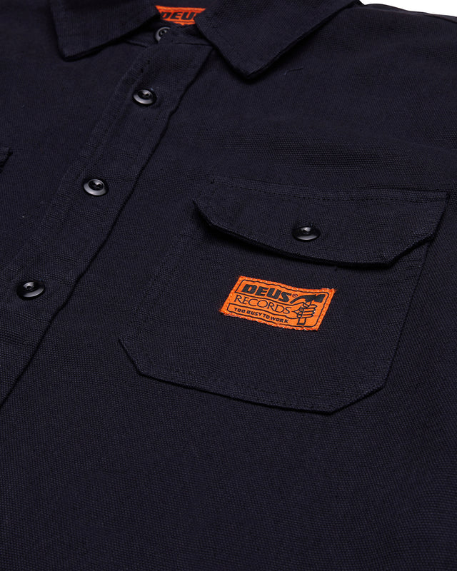 Too Busy Canvas Shirt - Anthracite