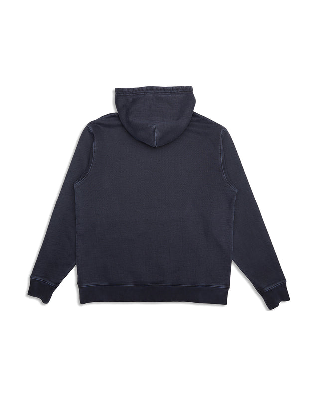 Garment Dyed Shield Hoodie - Anthracite