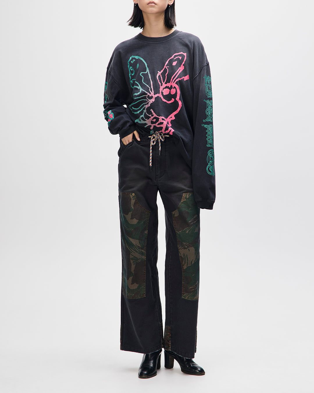 Tees | Deus Ex Machina | Danzig Queen LS Tee - Anthracite – Deus