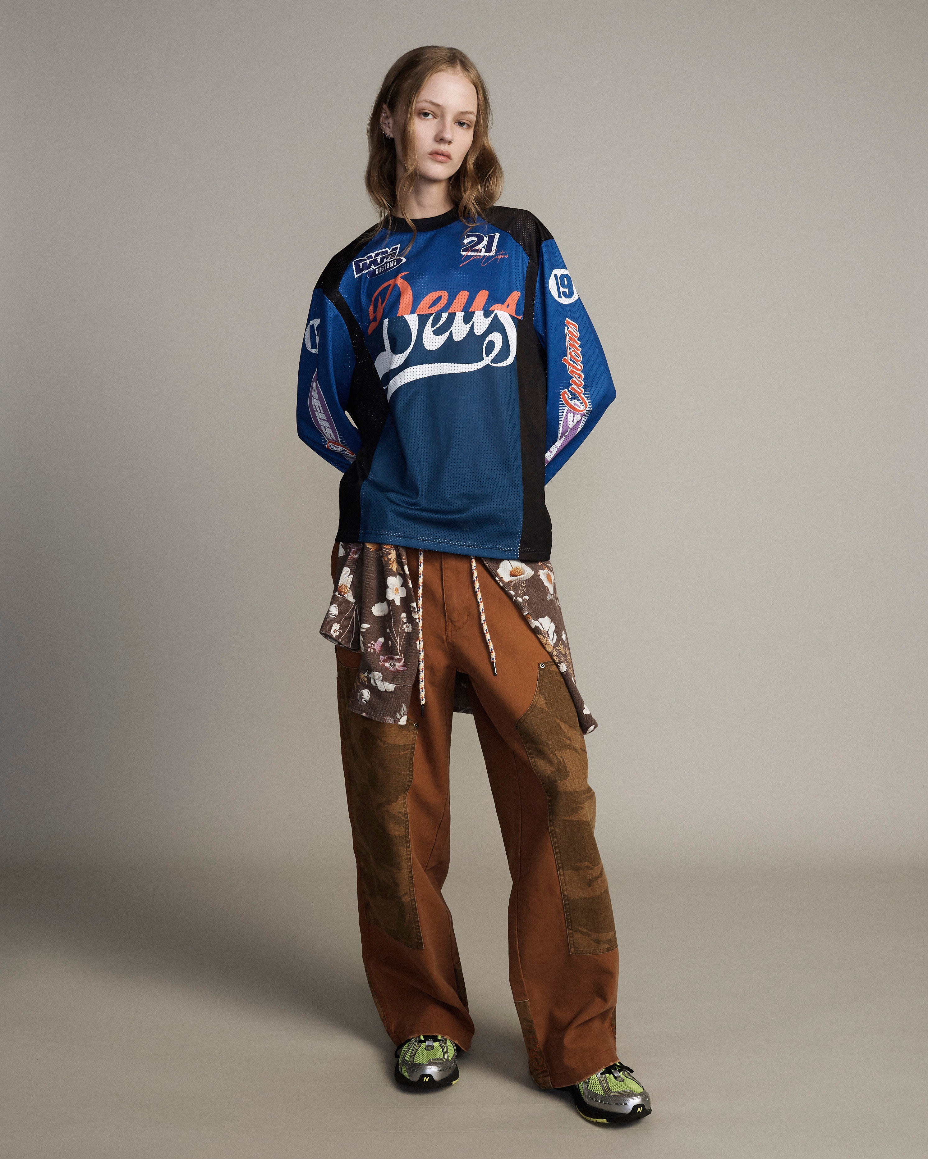 Jerseys | Deus Ex Machina | Moss Gather Moto - Blue Light – Deus