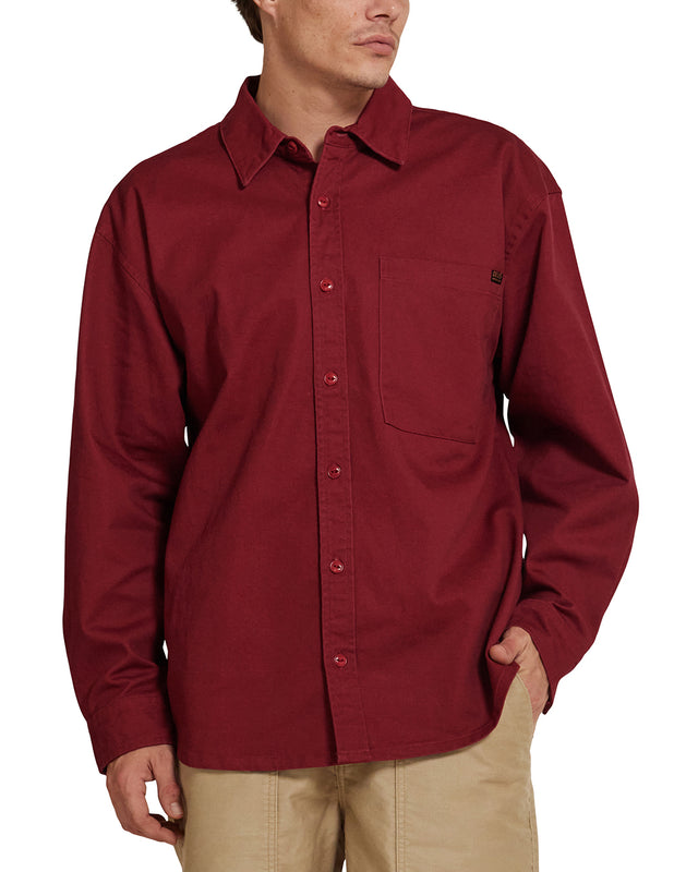 Frizell Twill Shirt - Rhodo