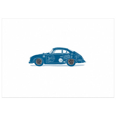 Porsche 356 Poster|Flatlay