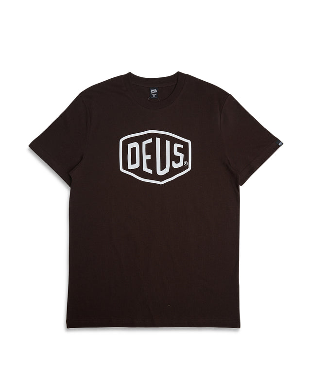 Shield Tee - Choc Brown