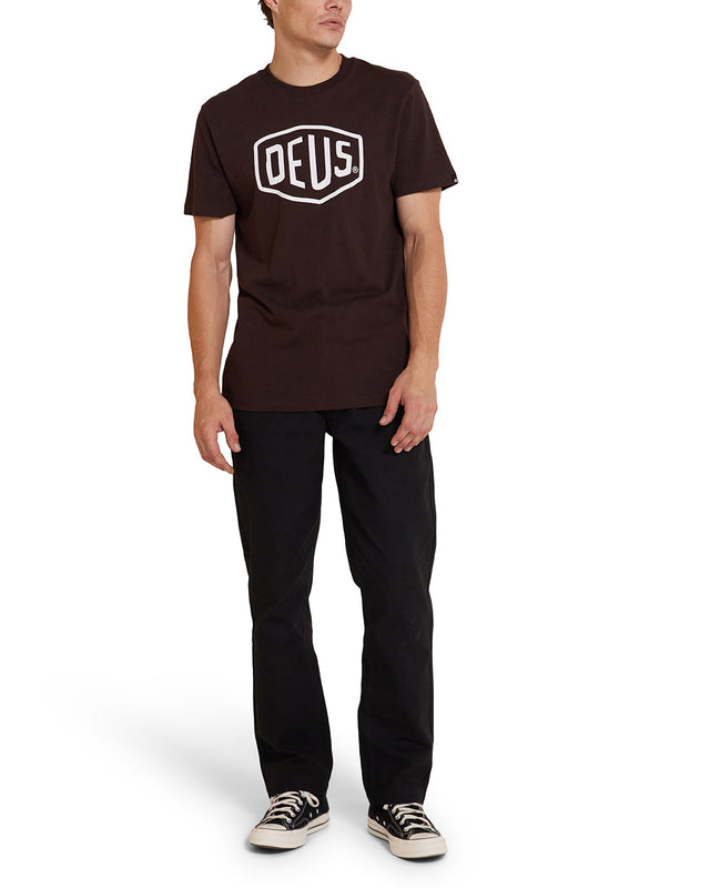 Shield Tee - Choc Brown