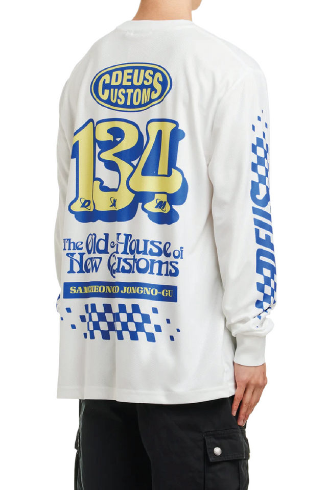 New Customs Modern Mx Jersey - Vintage White