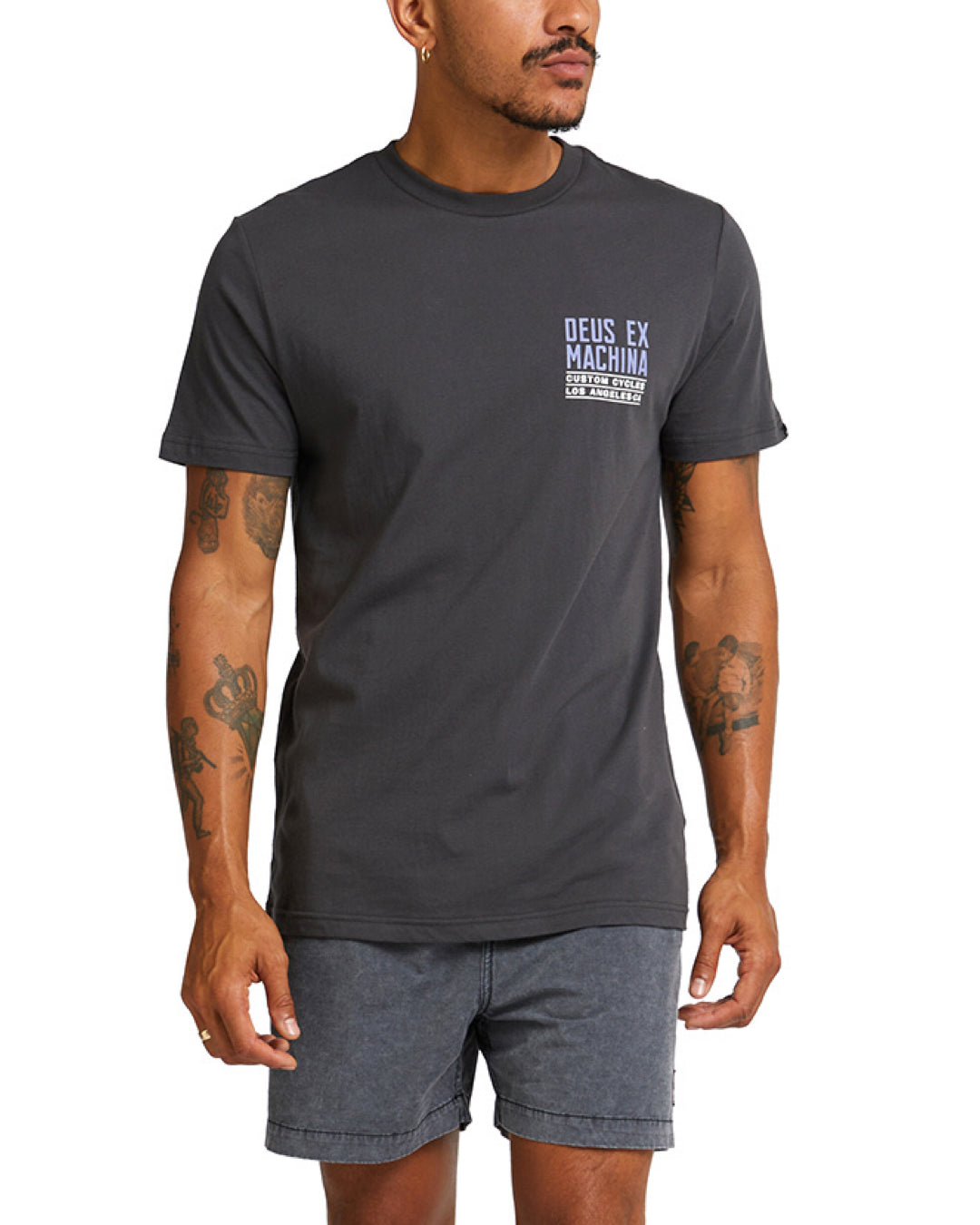 Tees | Deus Ex Machina | Beam Tee Anthracite – Deus Ex Machina