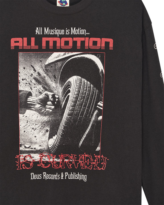 Dancing Ghost Ls Tee - Anthracite – Deus Ex Machina Australia