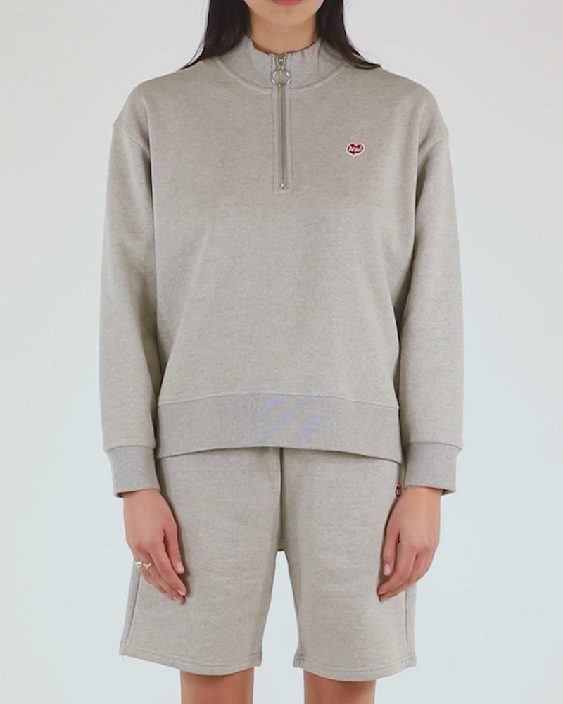 True Romance Zip (Oversized Fit) - Grey Marle